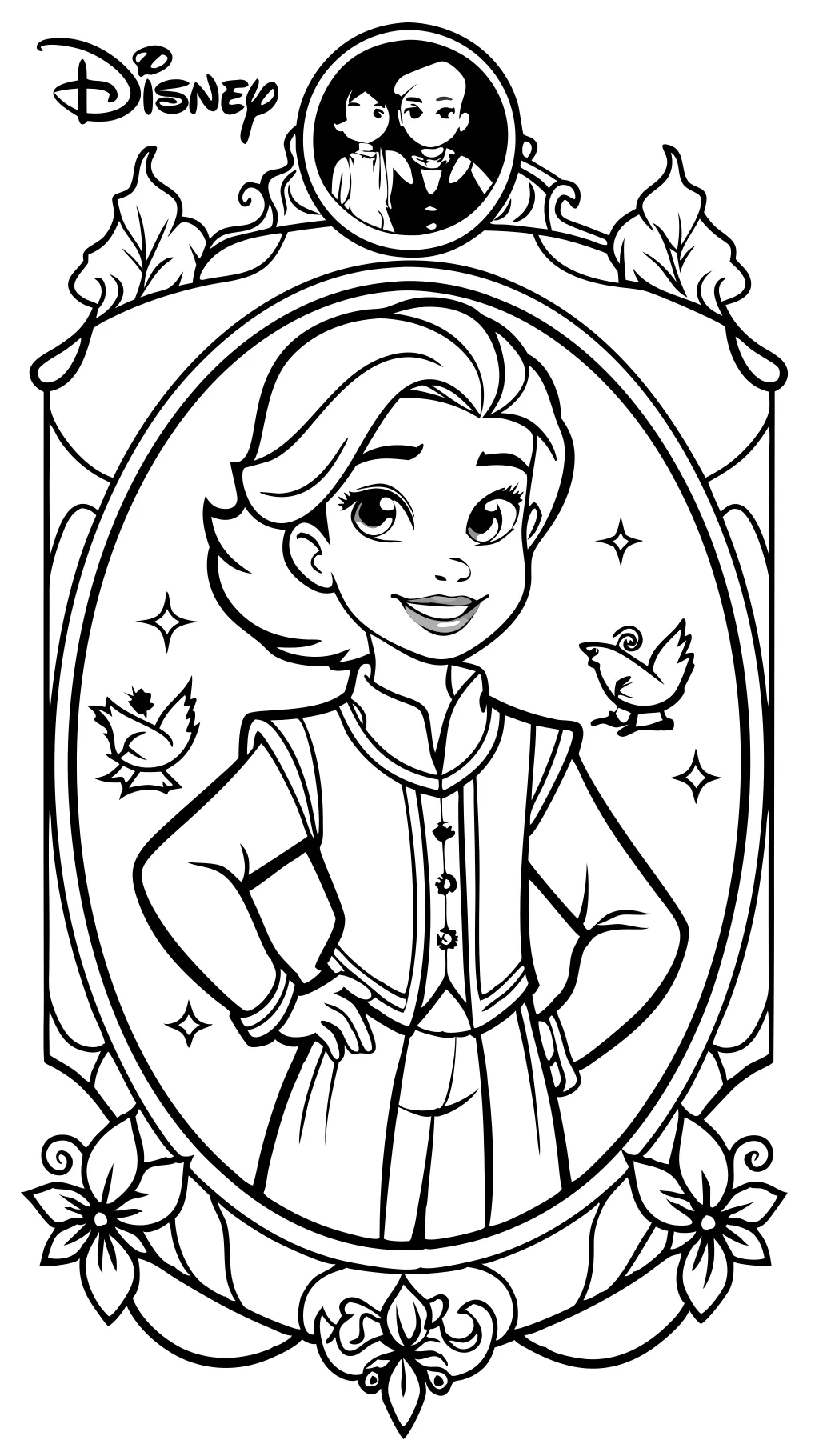 disney descendants coloring pages printable